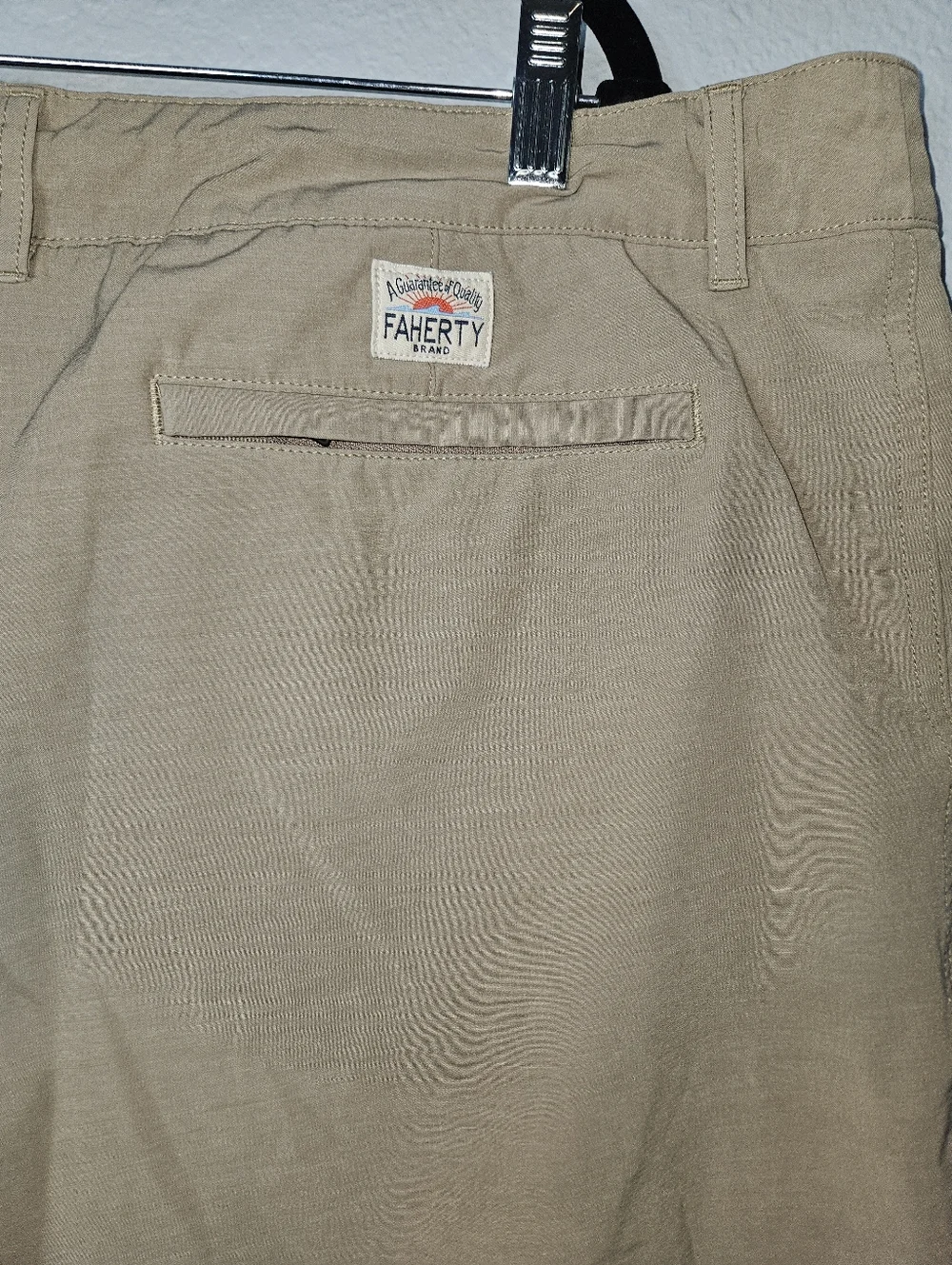 Faherty All Day Shorts Waist 42 Khaki Color